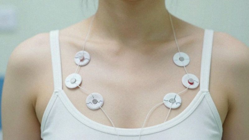 Czy stanik może zakrywać elektrody Holtera?