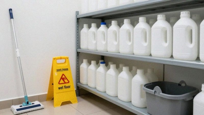 Jakie czynniki szkodliwe występują w pracy sprzątaczki?