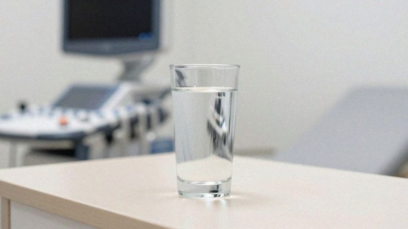 Jaką wodę pić przed USG pęcherza?