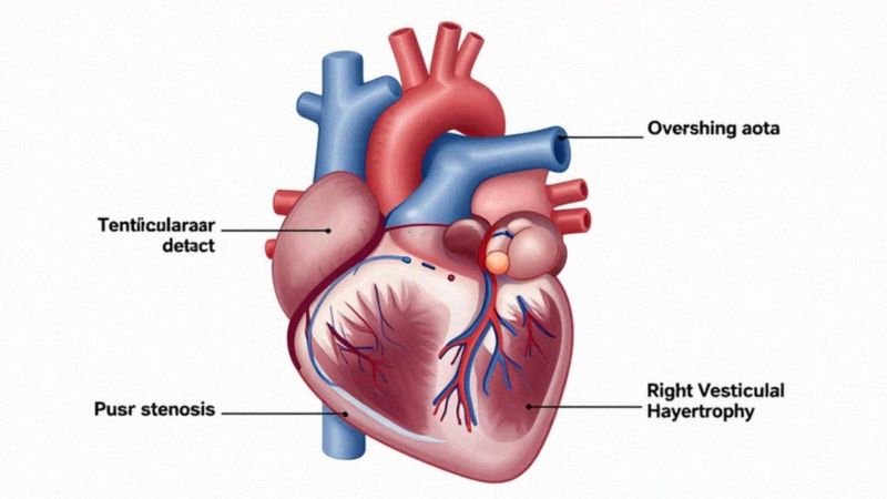 Jakie nieprawidłowości anatomiczne występują w zespole Fallota?