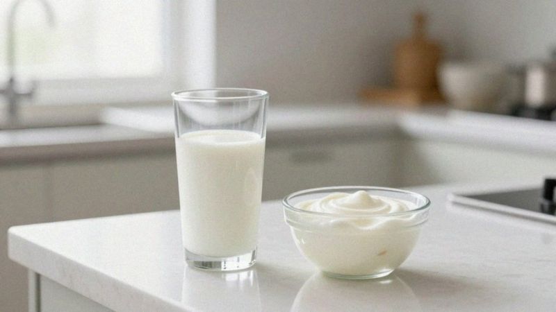 Czy mleko i kefir pomagają przy bólu żołądka?