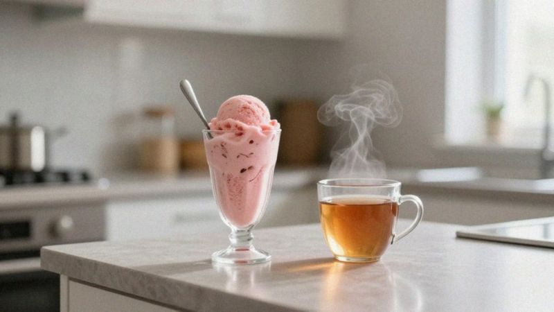 Czy lody łagodzą ból gardła lepiej niż ciepłe napoje?