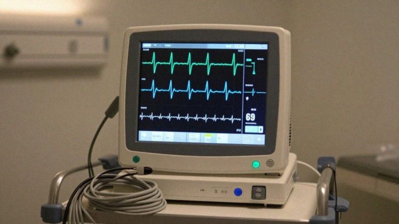 Jak wygląda zapis EKG migotania komór?