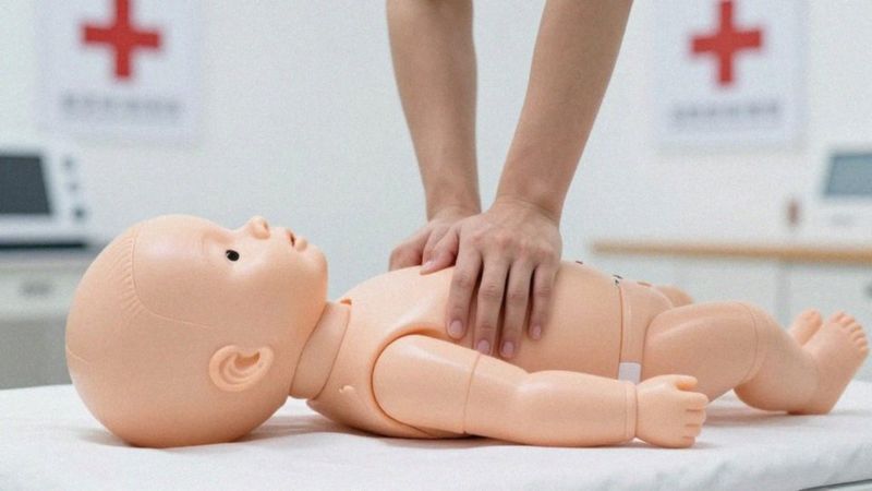 Jak uciskać klatkę piersiową u niemowląt?