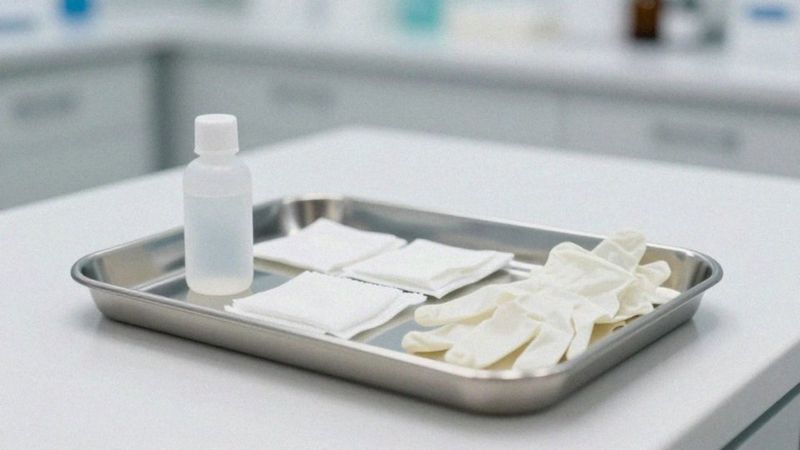 Jak oczyścić oko przed założeniem opatrunku?