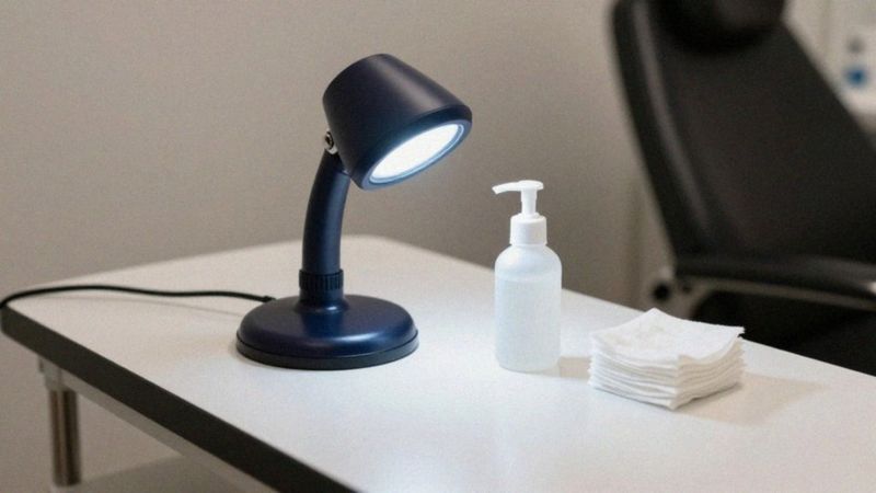 Jak przygotować skórę do badania lampą Wooda?