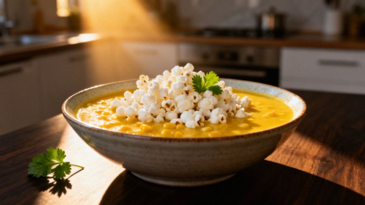 Zupa kukurydziana z popcornem — jak przygotować wyjątkowe danie?